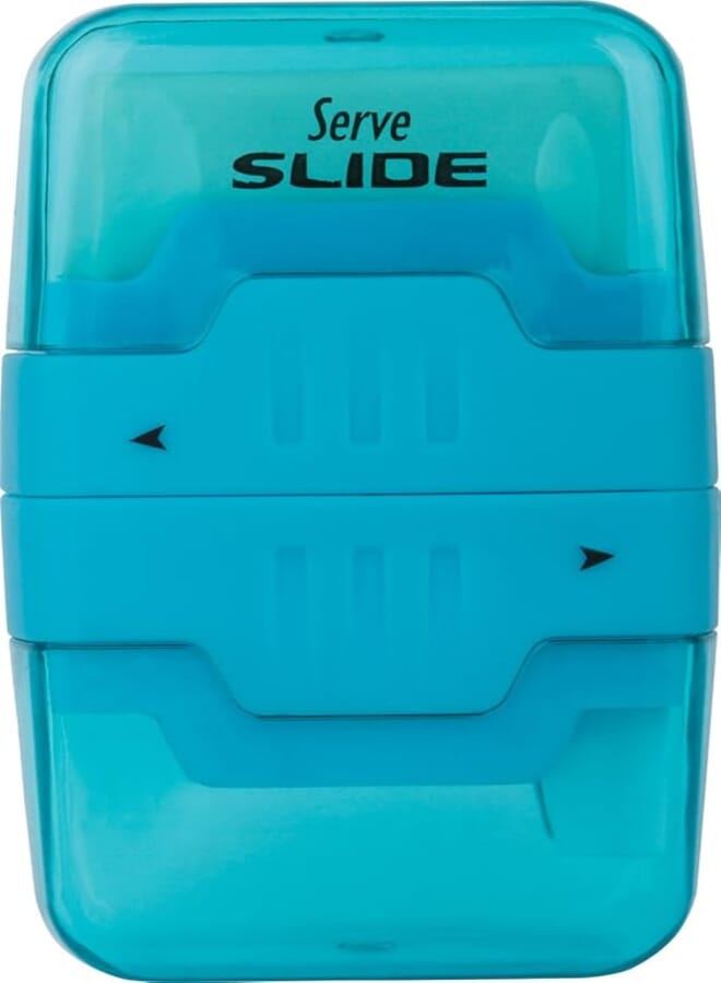 Serve SV-SLIDE1FM SLIDE 2 in 1 Eraser and Sharpener - Turquoise